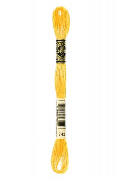 MEDIUM YELLOW EMBROIDERY COTTON